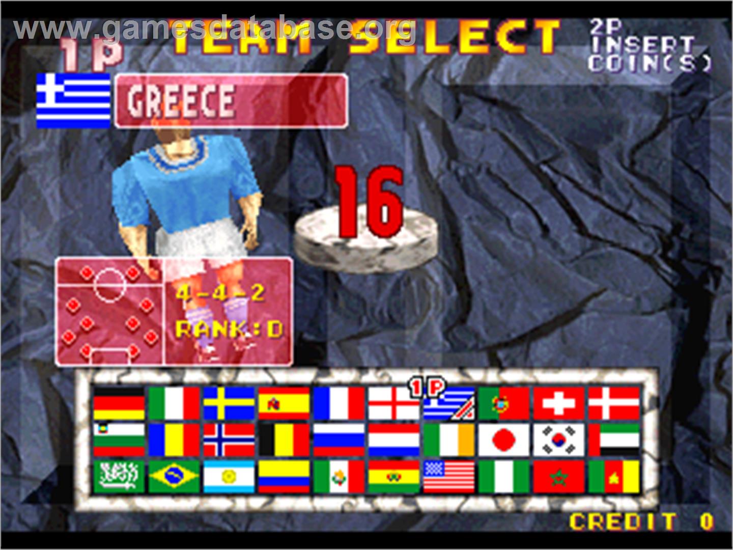 Super Football Champ - Arcade - Artwork - Select Screen