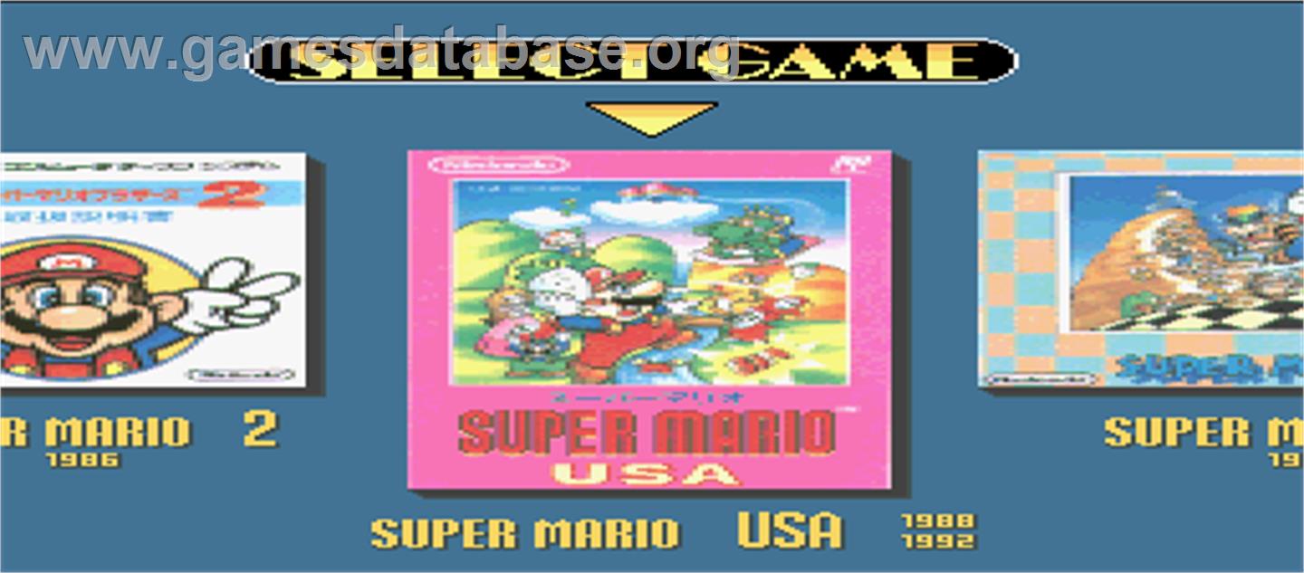Super Mario Kart / Super Mario Collection / Star Fox - Arcade - Artwork - Select Screen