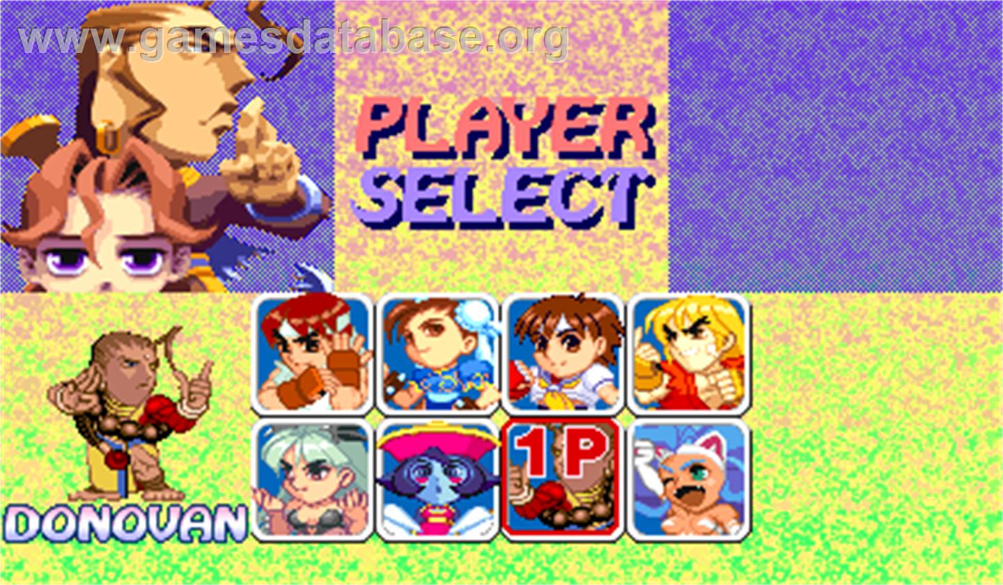 Super Puzzle Fighter II Turbo - Arcade - Artwork - Select Screen