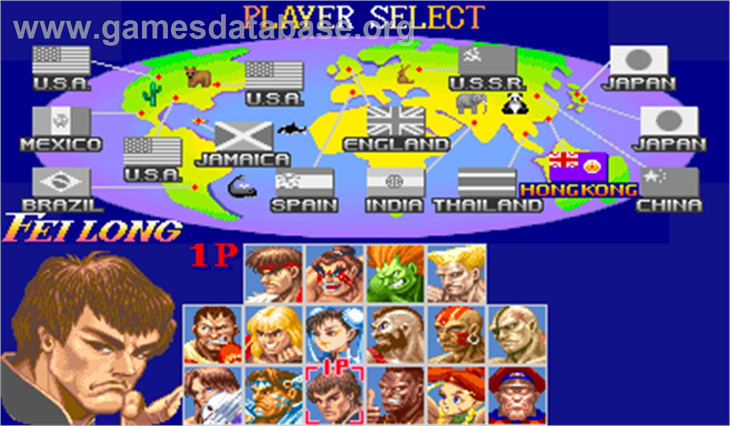 Super Street Fighter II: The Tournament Battle - Arcade - Artwork - Select Screen