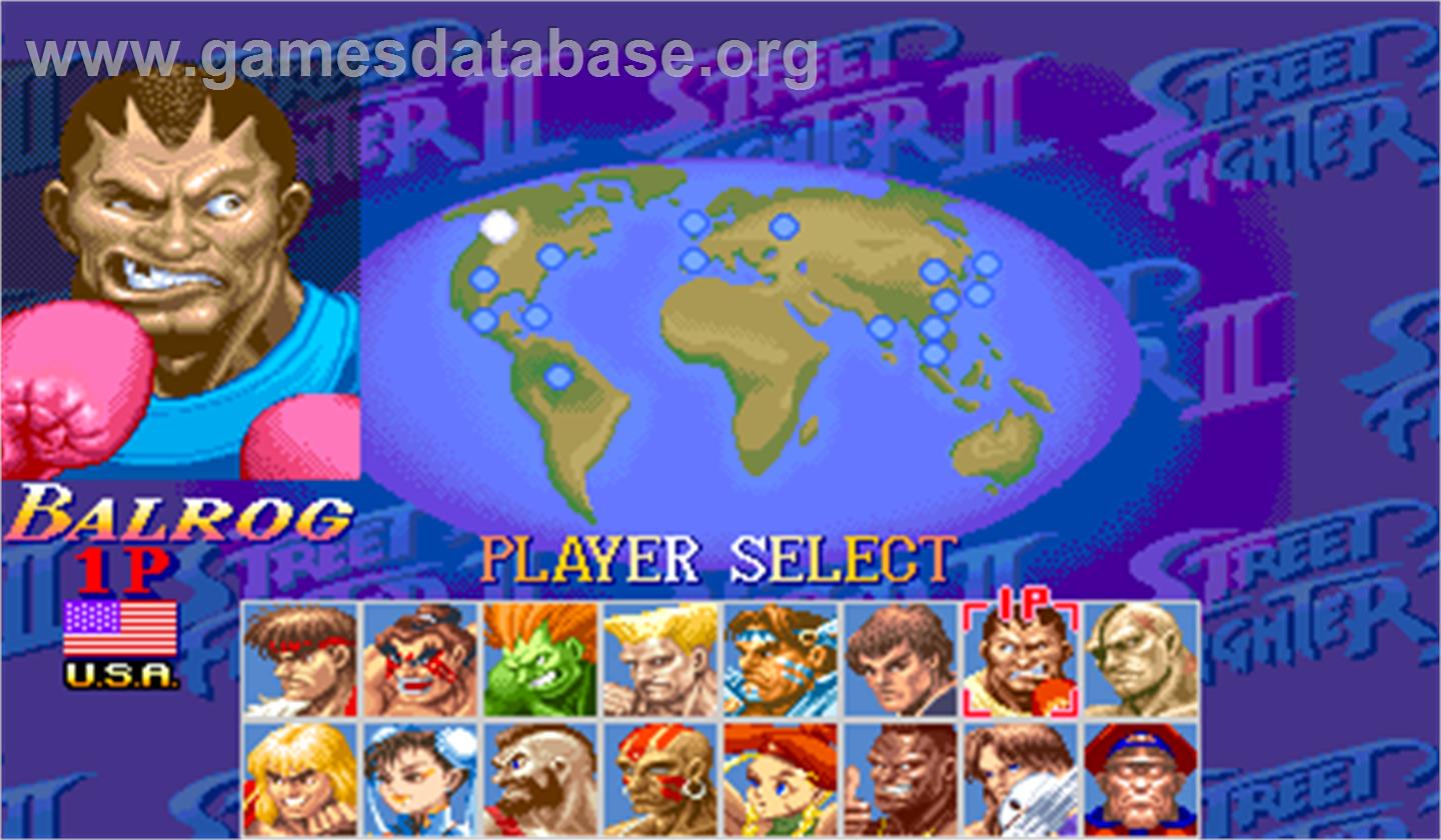 Super Street Fighter II X: Grand Master Challenge - Arcade - Artwork - Select Screen