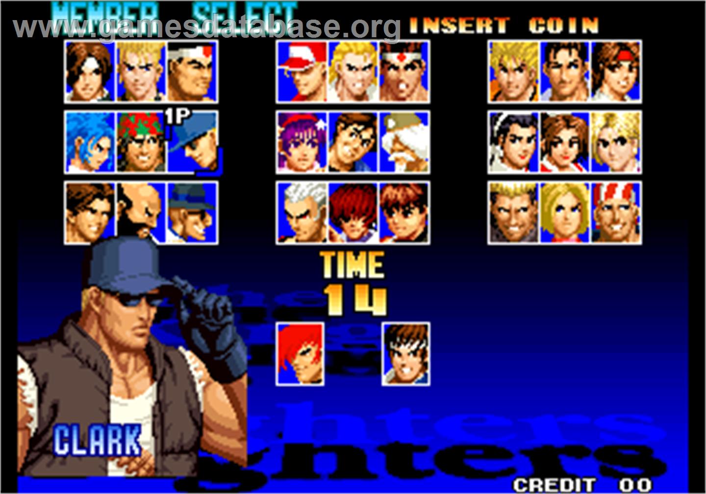 The King of Fighters '97 - Arcade - Artwork - Select Screen