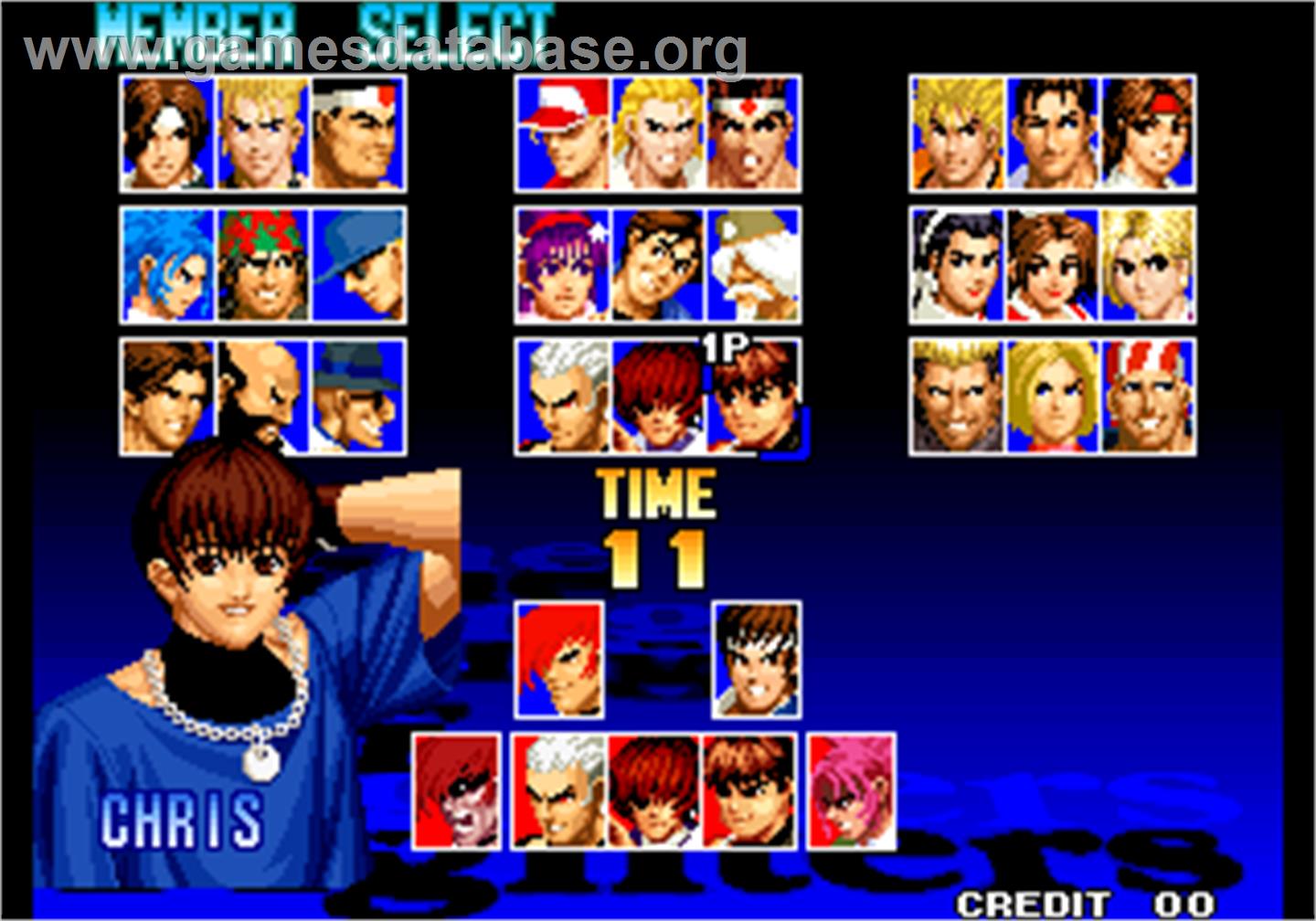 The King of Fighters '97 Plus - Arcade - Artwork - Select Screen