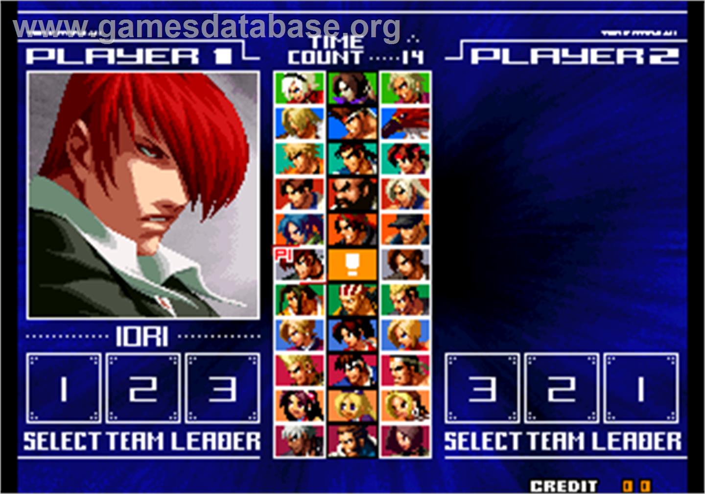 The King of Fighters 2004 Ultra Plus - Arcade - Artwork - Select Screen