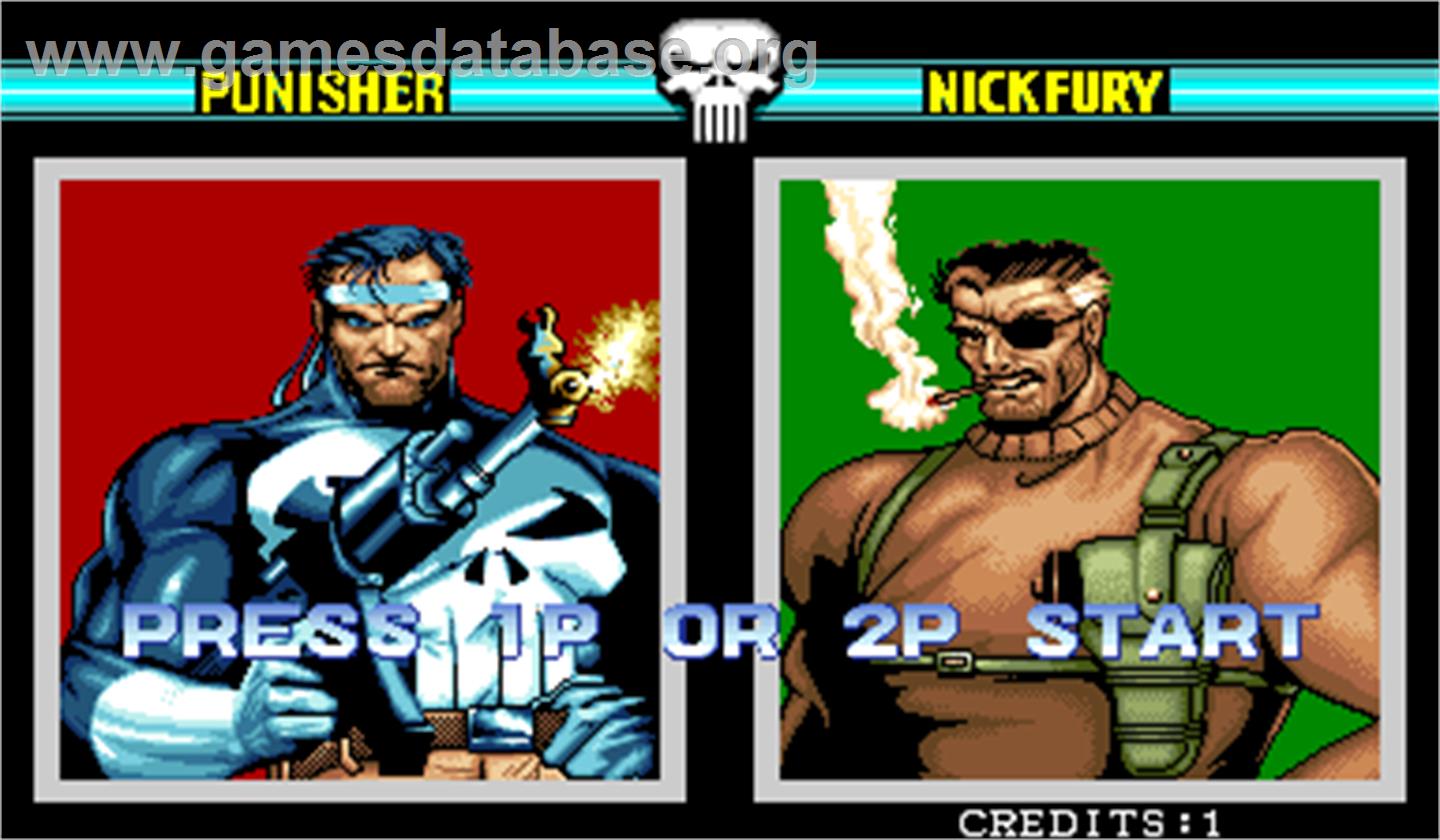 The Punisher - Arcade - Artwork - Select Screen