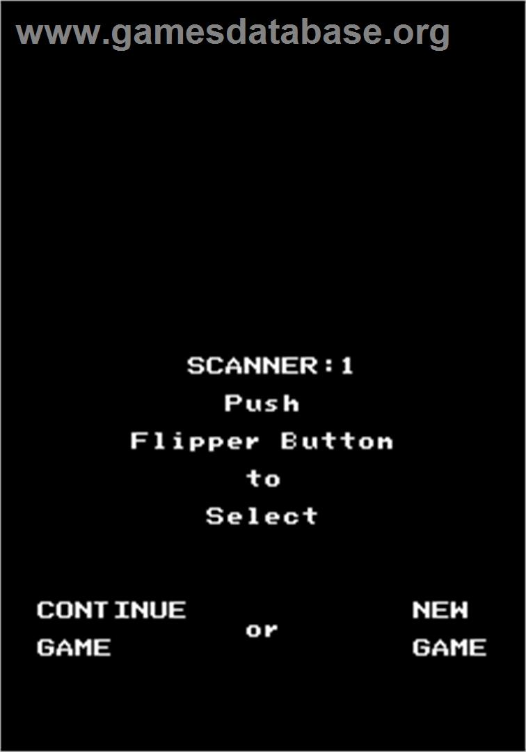 Time Scanner - Arcade - Artwork - Select Screen