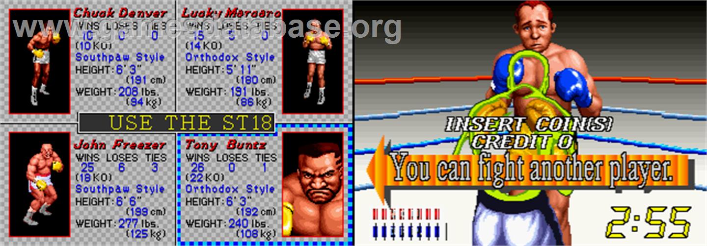 Title Fight - Arcade - Artwork - Select Screen