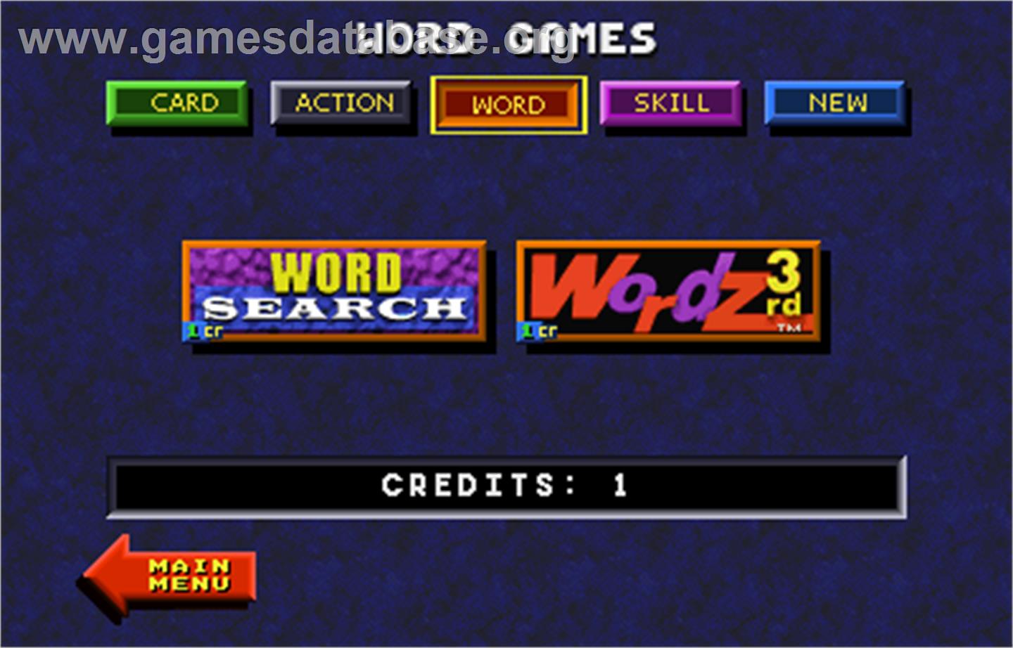 Touchmaster 4000 - Arcade - Artwork - Select Screen