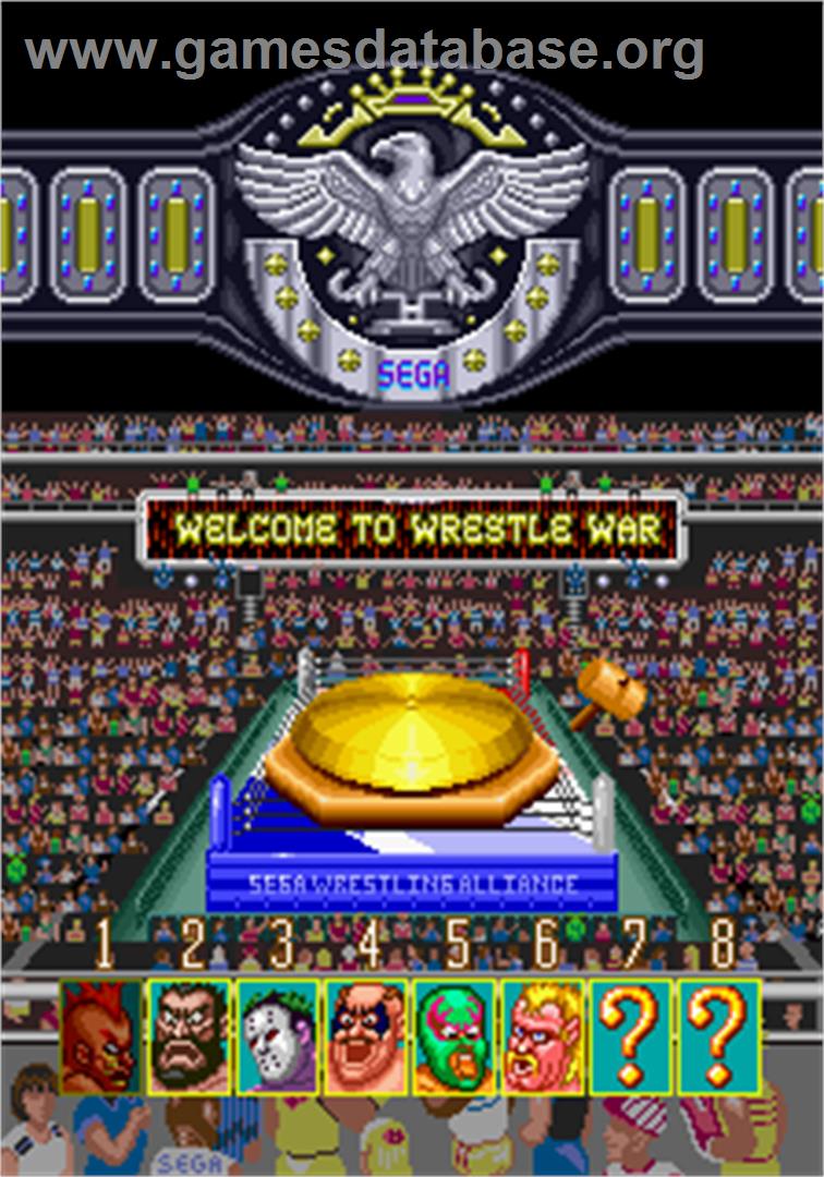 Wrestle War - Arcade - Artwork - Select Screen