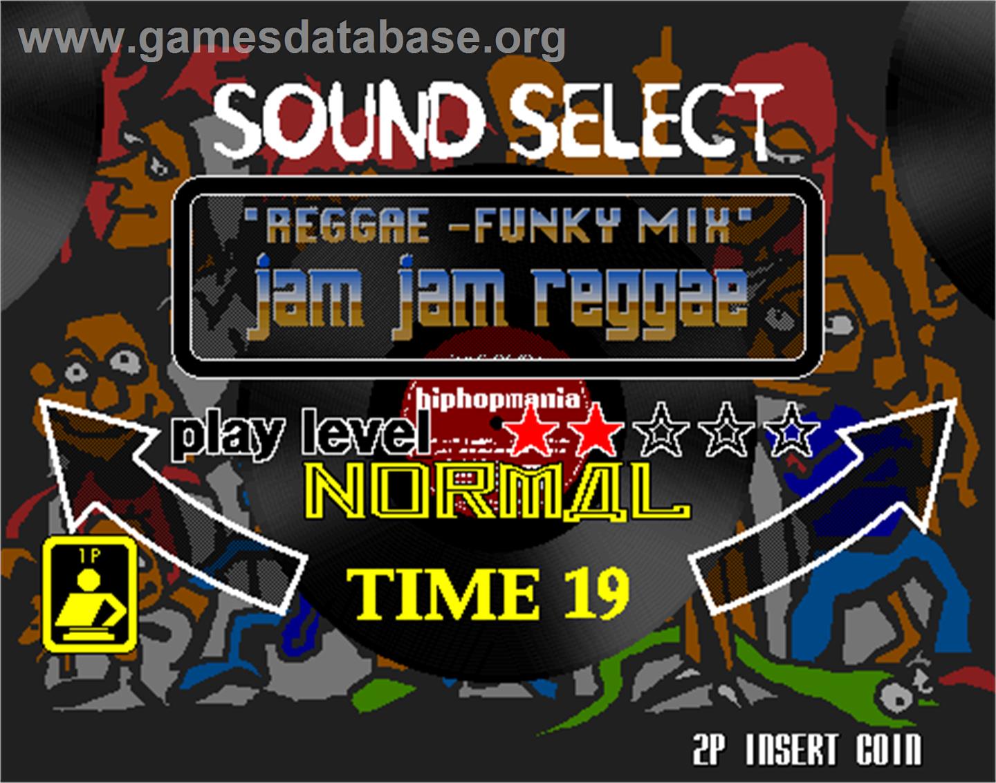 hiphopmania complete MIX - Arcade - Artwork - Select Screen