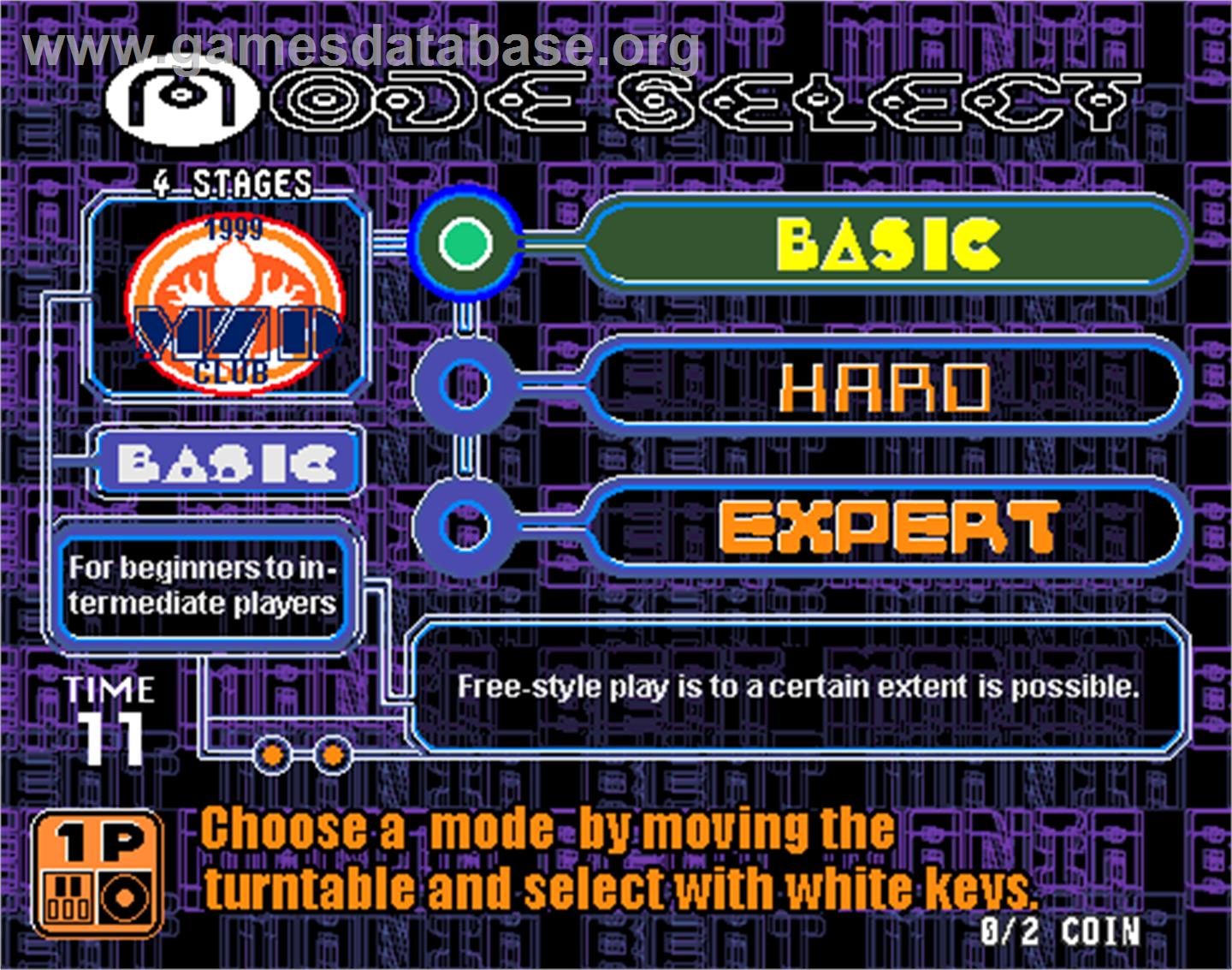hiphopmania complete MIX 2 - Arcade - Artwork - Select Screen
