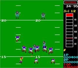 In game image of 10-Yard Fight on the Arcade.