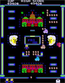 In game image of Abscam on the Arcade.