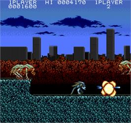 In game image of Act-Fancer Cybernetick Hyper Weapon on the Arcade.