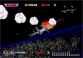 In game image of After Burner II on the Arcade.