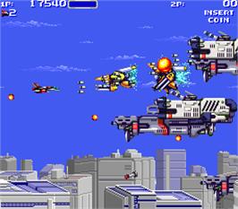 In game image of Air Buster: Trouble Specialty Raid Unit on the Arcade.