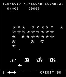 In game image of Alien Invasion on the Arcade.