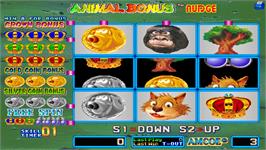 In game image of Animal Bonus Nudge on the Arcade.