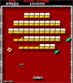 In game image of Arkanoid - Revenge of DOH on the Arcade.