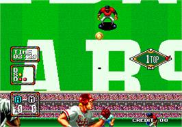 In game image of Baseball Stars 2 on the Arcade.