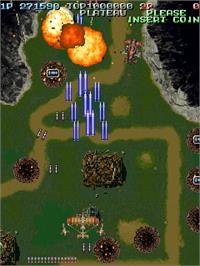 In game image of Battle Garegga - New Version on the Arcade.