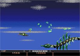 In game image of Bio-hazard Battle on the Arcade.