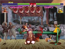 In game image of Blood Warrior on the Arcade.
