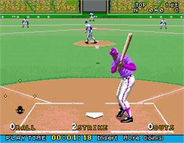 In game image of Bottom of the Ninth on the Arcade.