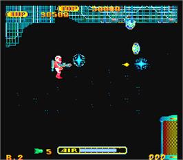 In game image of Brain on the Arcade.