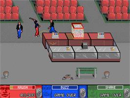 In game image of Brute Force on the Arcade.