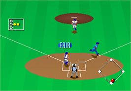 In game image of Clutch Hitter on the Arcade.