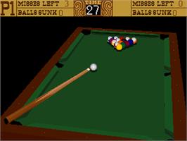 In game image of Cool Pool on the Arcade.