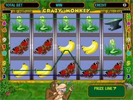 In game image of Crazy Monkey on the Arcade.