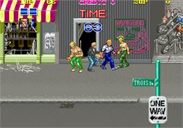 In game image of Crime Fighters on the Arcade.