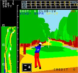 In game image of Crowns Golf on the Arcade.