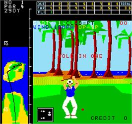 In game image of Crowns Golf in Hawaii on the Arcade.