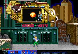 In game image of Cyber-Lip on the Arcade.