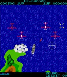 In game image of D-Day on the Arcade.