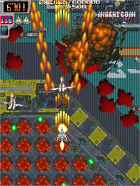 In game image of Dangun Feveron on the Arcade.