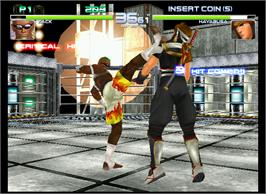 In game image of Dead or Alive 2 on the Arcade.