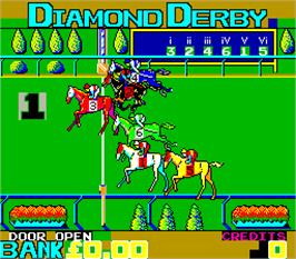 In game image of Diamond Derby on the Arcade.