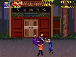 In game image of Double Dragon 3 - The Rosetta Stone on the Arcade.