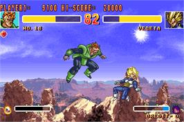 In game image of Dragonball Z 2 - Super Battle on the Arcade.