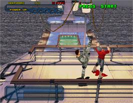In game image of Dynamite Cop on the Arcade.