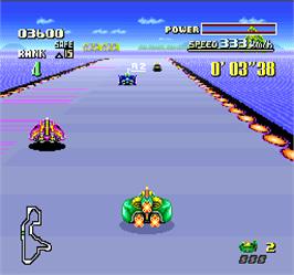 In game image of F-Zero on the Arcade.