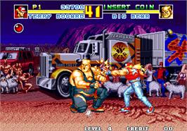 In game image of Fatal Fury Special / Garou Densetsu Special on the Arcade.