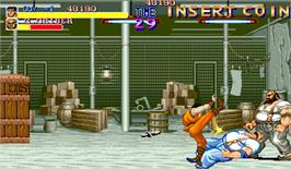 In game image of Final Fight on the Arcade.