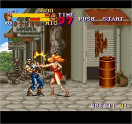 In game image of Final Fight 2 on the Arcade.