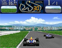 In game image of Final Lap R on the Arcade.
