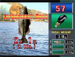 In game image of Fisherman's Bait - A Bass Challenge on the Arcade.